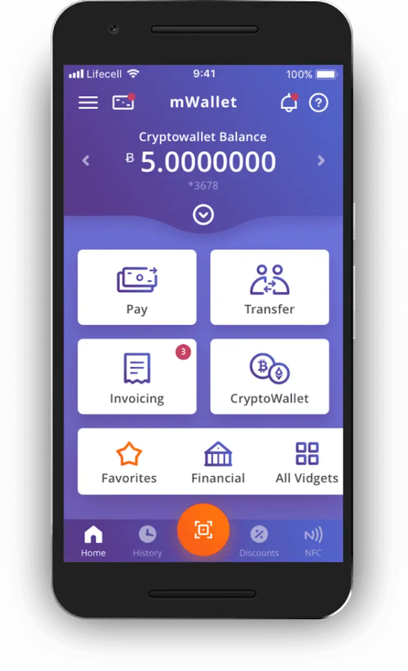 Simple Mobile Crypto Wallet